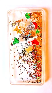 IPhone 7 iPhone Case Floating Holiday Emojis Glitter NEW - Picture 1 of 4