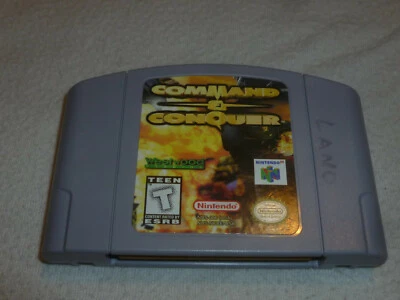 NINTENDO N64 VIDEO GAME COMMAND & CONQUER CARTRIDGE ONLY CART  - Image 1 of 2