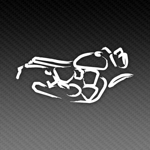 Triumph Speed Twin Kalligraphie Motorrad Sticker Decal 15x9cm - Picture 1 of 3