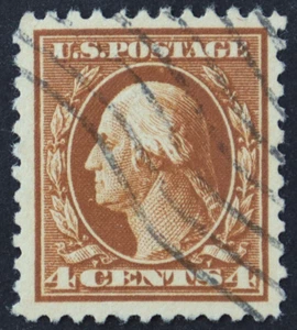 U.S. Used #503 4c Washington, XF - Superb. Diagonal Wave Cancel. A Gem! - Picture 1 of 2