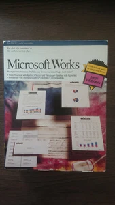 Microsoft Works 2.0 for MS-DOS, 3.5", RETAIL BOXED + Manuals etc VERY RARE 1990 - Photo 1/2