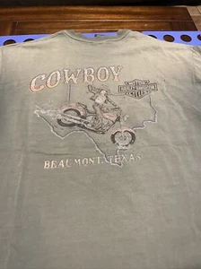 original harley davidson green shirt beefy hanes Beaumont Texas - Bild 1 von 5