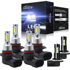 For Cadillac Eldorado 1992 1993 1994-2002 6X LED Headlight Fog Light Bulbs A++ - Picture 1 of 12