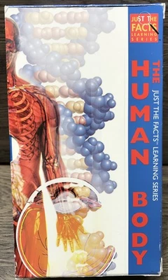 Just The Facts Learning Series THE HUMAN BODY (3 VHS Tape) MUSCLES NERVES ORGANS - Image 1 of 4