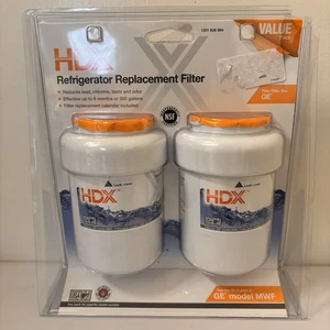 HDX Refrigerator Replacement Filters Value 2 Pack GE Model MWF Lasts 6 Months - Picture 1 of 6