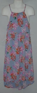OLD NAVY Multicolored Floral Girls Sz Small 6/7 Sleeveless High Low Sun Dress - Picture 1 of 2