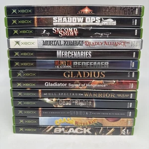 Xbox game LOT 13 Wholesale Original + Manuals Most Near Mint Mortal Black Ops - Picture 1 of 24