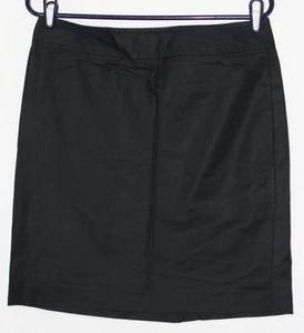 NWOT BANANA REPUBLIC Sz 6 Black Short Pencil Skirt Cotton Lightweight Stretch - Picture 1 of 5
