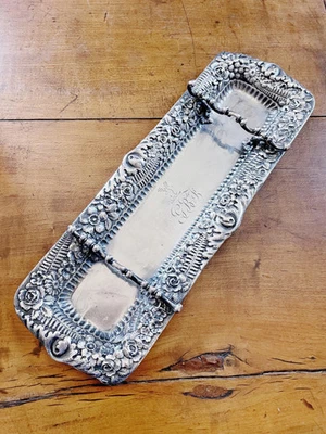 Bandeja antigua para bolígrafos Tiffany & Co de plata de ley Foto 1 de 4