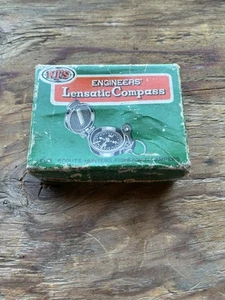 Vintage WFS Lensatic Compass No.111 Japan SCOUTS Engineers Compass 1950s NICE - Picture 1 of 3