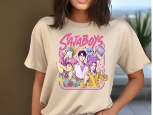 Saja Boys Boy Band Shirt, Kpop Demon Hunters Movie Shirt, Bootleg Retro Movie Sh - Picture 1 of 35