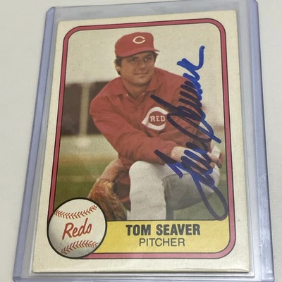 Tom Seaver 1981 Fleer Card #200 Autographed - Image 1 of 4