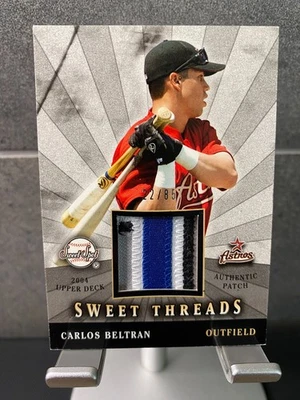 2004 Upper Deck Sweet Spot Sweet Threads Patch Carlos Beltran 22/85 Astros - Image 1 of 2