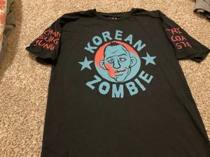 Vintage Official Korean Zombie UFC Tri Coasta MMA Double Side Shirt Lrg - Picture 1 of 4