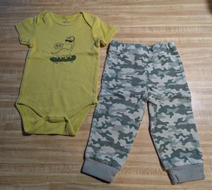 Conjunto de Pantalones Camuflaje Dinosaurio 100% Algodón Baby Gear Niños Talla 6-9 Meses - Imagen 1 de 3