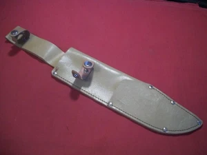 Riesige doppelte Messerscheide für ein Bowie & Skinner Messer Made in Brasil, NOS - Bild 1 von 6