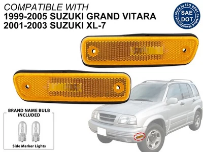 Par de marcadores laterais para 1999-2005 Grand Vitara 2001-2003 XL7 3651065D01 3652065D01 - Imagem 1 de 4