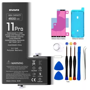 4500mAh Replacement OEM Internal Battery For iPhone 11 Pro High Quality Kit LOT - Picture 1 of 9