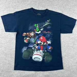 Camiseta Vintage Juvenil Talla M 10/12 (2012 Nintendo Super Mario Kart DS) Azul - Imagen 1 de 6