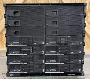 IBM 7893-92X Enterprise 14-Slot Blade Chassis w/ 7 x X240 M5 & 1 x SN550 - Picture 1 of 7