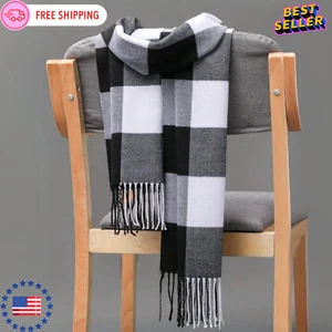 Unisex karierter Faux Kaschmir Schal - für Frühling & Herbst, ideal für Reisen USA - Bild 1 von 27