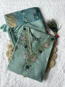 Handwork Suits Ready To Wear Dress Pakistani Salwar Kameez Wedding Party 3 Piece - Picture 1 of 12