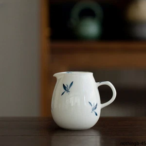 Hand-painted Butterfly Orchid Ceramic Fair Cup Justice Cup Kung Fu Tea Set - Picture 1 of 4