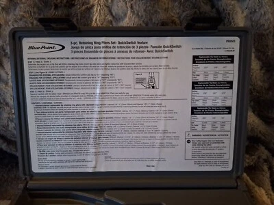 Estuche de alicates de anillo de retención Blue-Point EE. UU. 3 piezas-  Foto 1 de 4