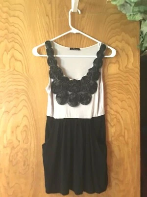 Сопрано Med Slim Fit собранный бежевый и черный с розетками вискоза/спандекс  - Изображение 1 из 4