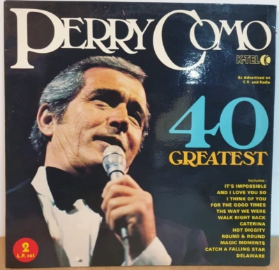 PERRY COMO - 40 GREATEST, DOUBLE LP Vinyl Lp Record R1 - Image 1 of 4