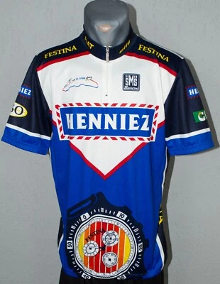 Festina Watches Cycling Jersey Uci Pro Tour Le Man Mens 1/4 Zip Shirt Size XL - Image 1 of 4