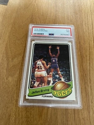 1979 TOPPS #20 JULIUS ERVING PSA 7 - Image 1 of 2