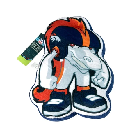 NFL Rush Zone Denver Broncos 8”x12”x2” Plush Mascot Stuffed Toy Nickelodeon NEW Cover
