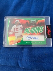 2023 Leaf Vibrance #TP-JMI Joe Montana The Paladins Auto /9