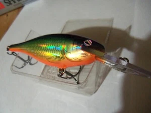 1 Rapala Deep Shad Rap Lure SR9 VIPER Custom PB HOLO Gold NIP - Picture 1 of 7
