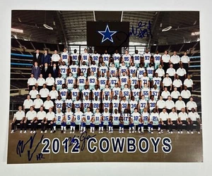 2012 Dallas Cowboys 8x10 Team Picture 3 Autographs DeMarcus Ware Auto - Picture 1 of 6