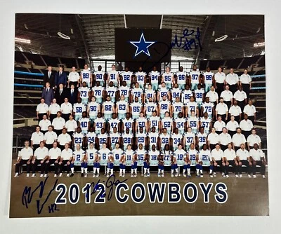 Foto del equipo Dallas Cowboys 2012 8x10 firmada por DeMarcus Ware automática coleccionable de la NFL Foto 1 de 4