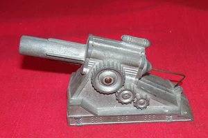 Old Toy USA Cannon Diecast Metal Vintage US Army Military Play Artillery Soldier - Picture 1 of 2