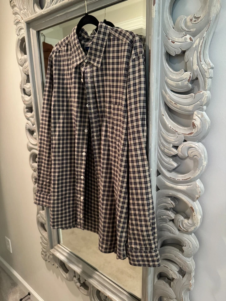 Martin + Osa Men's Long Sleeve Plaid Button Down Shirt - XL - Image 1 of 3