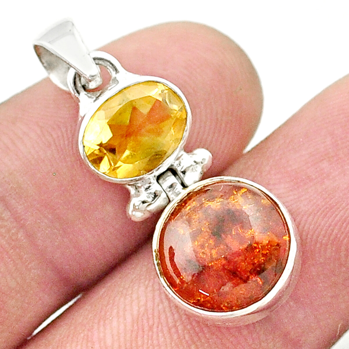 Citrine 925 Silver Pendant U42542 
