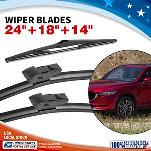 Fit For Mazda CX-9 MK2 2016-2020 Windshield OEM Wiper Blades 24"18"14" Top qual - Picture 1 of 14