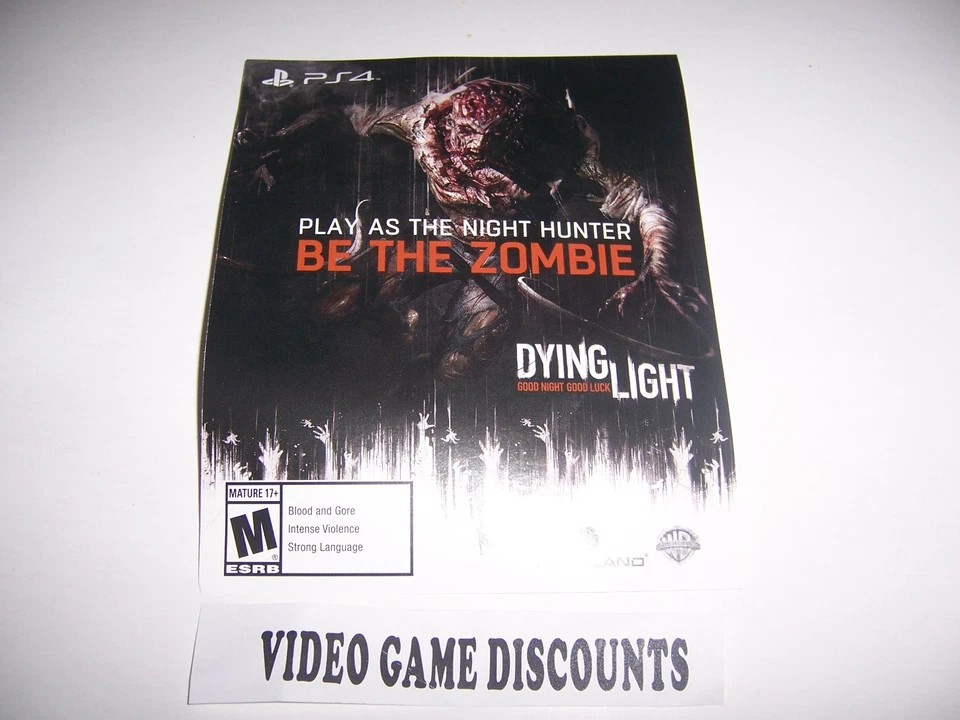 DYING LIGHT NIGHT HUNTER BE THE ZOMBIE DLC codice aggiuntivo per PlayStation 4 PS4 - Immagine 1 di 1