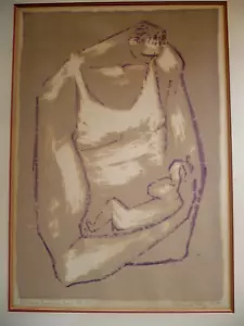 LEONARD PAZ, CALIF CA RARA STAMPA SERIGRAFICA FIRMATA, VINTAGE MODERNA & ARTE ELENCATA - Foto 1 di 13