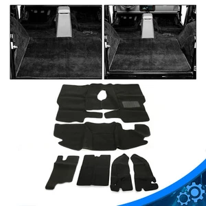 For TJ Jeep Wrangler 1997-2006 6 Piece Full Set Carpet Kit Floor Mat Black - Picture 1 of 12