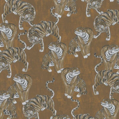 Fleece Wallpaper Marburg Memento Tiger Brown White Black Metallic 84867 (€16.62/1sqm) - Image 1 of 4