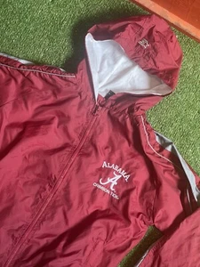 Alabama Crimson Tide Jacket Boys 10/12 M  Lined Windbreaker Vintage Starter Zip - Picture 1 of 9