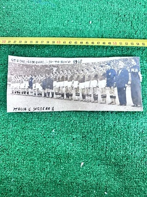 Alte Fotos Photo Fußball Italien Schweiz 1945 Original Postcard Jersey Trikot - Bild 1 von 2