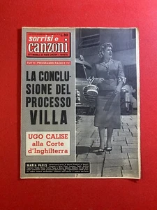 SORRISI E CANZONI n. 12/1957 MARIA PARIS Rivista brani Musica - Foto 1 di 5