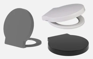 Ideal Standard Space Replacement Round Soft Close Toilet Seat - 400 x 420 - Picture 1 of 26