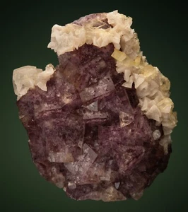 Fluorite con Dolomite e Calcite Miniera di Moscona, Asturie, Spagna 2303-049 - Foto 1 di 5